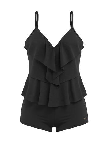 Mila N-classic Ladies Tankini Triple Layer Black