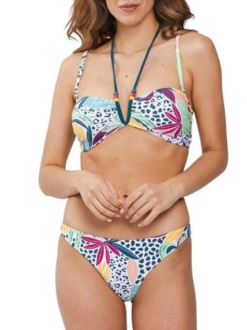 Rebelle Badmode Bandeau bikini Dark Green