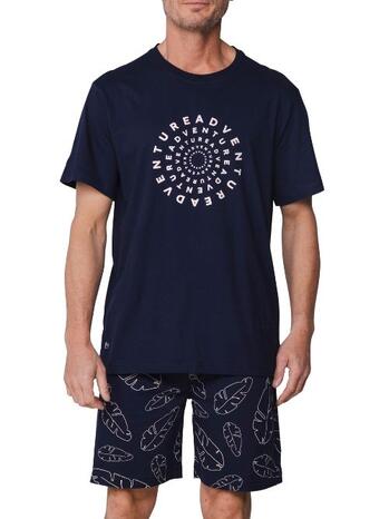 Pastunette Heren Shortama Dark Blue