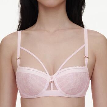Chantelle Monogram Half-cup balcony bra Nymphea Pink / Lavandin