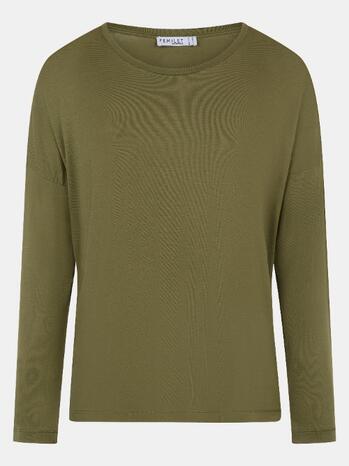 Femilet Nachtmode Yara T-shirt long sleeves Capulet Olive