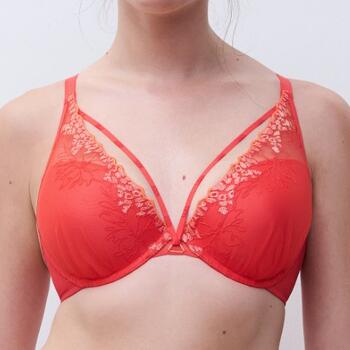 Chantelle Spice Push-up bra Red Cocktail Multico