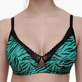 Chantelle Pulse Wirefree support bra Emerald Zebra