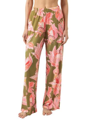 Mey Nachtmode Flower Whirl pants golden fern