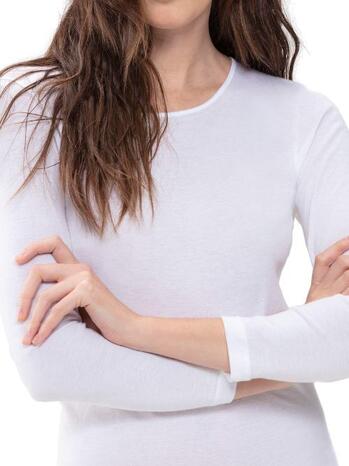 Mey Lingerie Noblesse T-shirt long sleeve wit