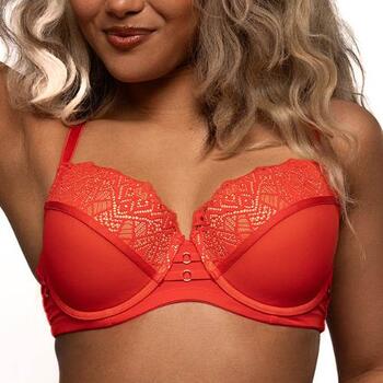 After Eden D-Cup & Up Tavienne Padded bra lace with metal detail Bright Red