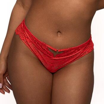 After Eden D-Cup & Up Tavienne String lace with metal detail Bright Red