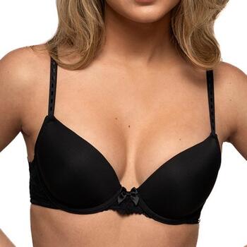 After Eden Padded Lana wire bra in recycled micro and lace Black
