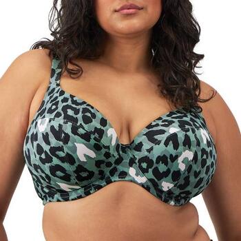 Elomi Swim Jungle bay uw plunge bikini top ole