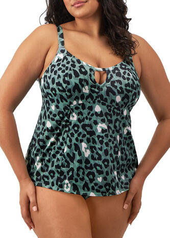 Elomi Swim Jungle bay non wired moulded tankini top ole