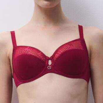 Chantelle Intrigue Very covering underwired bra Acidulated raspberry