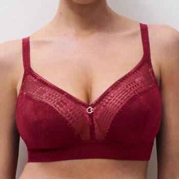 Chantelle Intrigue Wirefree support bra Acidulated raspberry