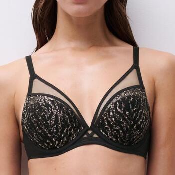 Chantelle Pulp Electra Plunge t-shirt bra Fierce leo