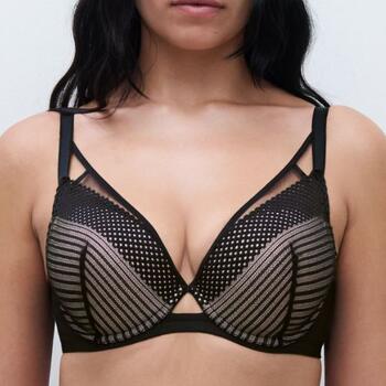 Chantelle Pulp Play Plunge T-shirt bra Zwart