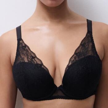 Chantelle Pulp Kiss Plunge T-shirt bh Zwart