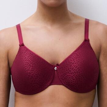 Chantelle C Magnifique Very covering molded bra Red Raspberry / Sedona