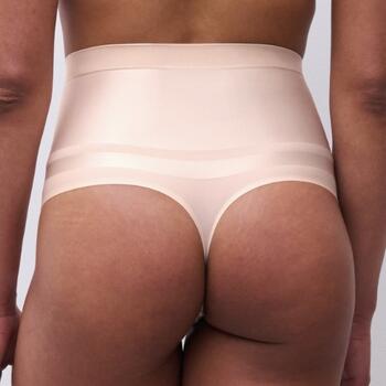 Chantelle Brilliant Shaping High-waist shaping thong Goudkleurig Beige