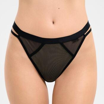 Lisca Mesh Bikinistring Zwart