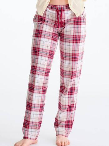 Lisca Nachtmode Cosy Nights Pyjamabroek Red Plaid