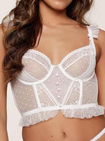 LingaDore Effortlessly Chic Bustier Off White