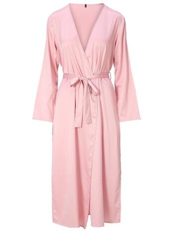LingaDore Night 8303 Kimono lang Roze