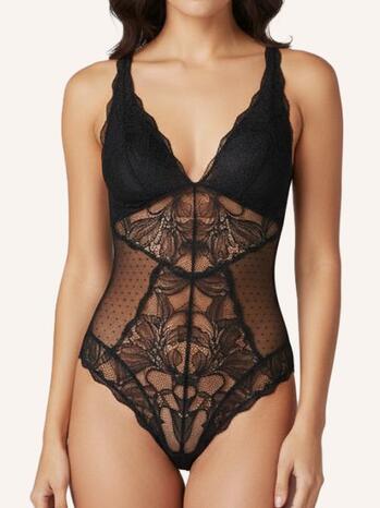LingaDore Exclusives String body Zwart