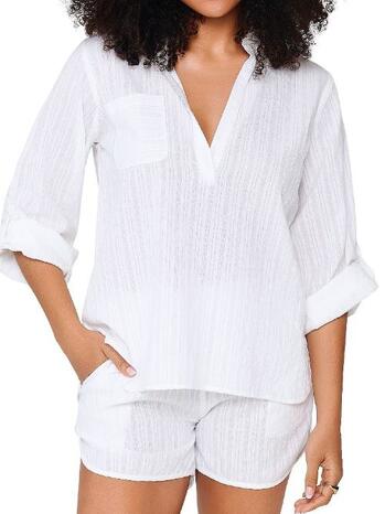 LingaDore Night 8409 Shortama set Wit