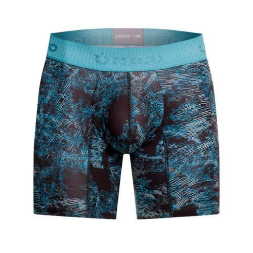Mundo Unico Men's Intenso Microfiber Boxer Briefs - 10-Inch Mid-Length With Pouch Support