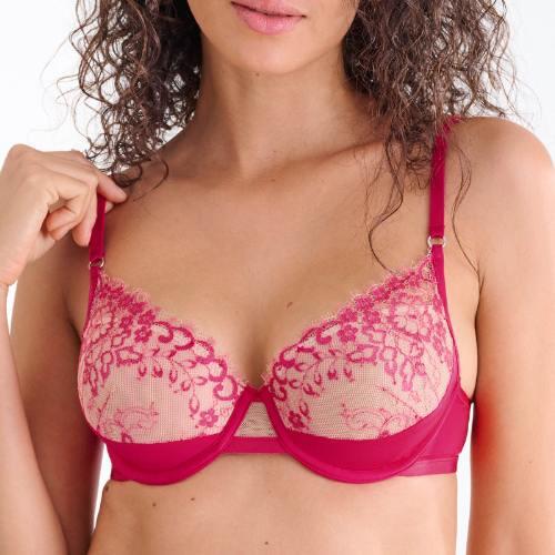 sexy lingerie netherlands Sexy Pink Sheer Mesh Sleeveless Lingerie Bodysuit – AMIClubwear main image 0
