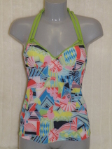 Marlies Dekkers Swimwear Yellow Submarine print/green tankini top