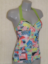 Marlies Dekkers Swimwear Yellow Submarine print/green tankini top