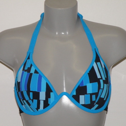 Marlies Dekkers Swimwear The Swimmer black/blue soft-cup bikini bra