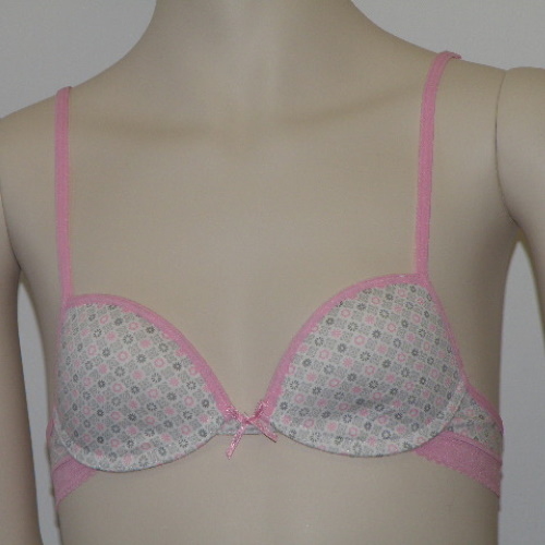 Boobs & Bloomers Forever Love print/pink girls bra