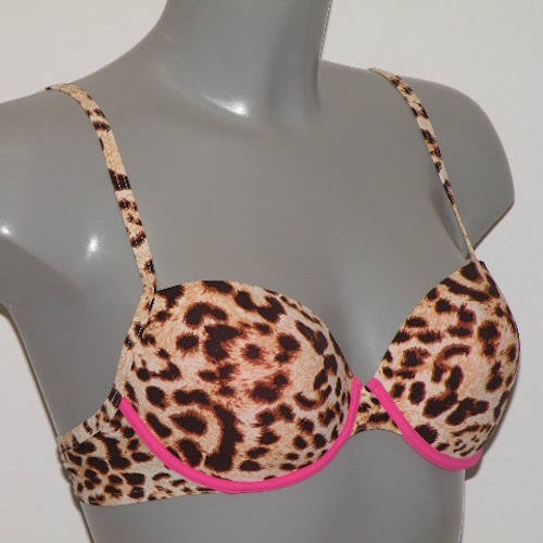 Sapph Swimwear Bloomingdal brown/pink padded bikini bra