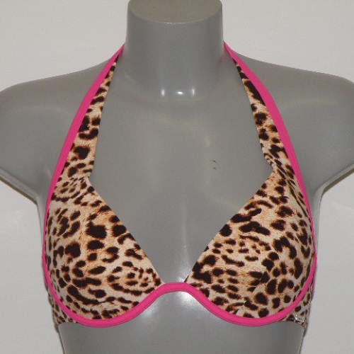 Sapph Swimwear Bloomingdal brown/pink padded bikini bra