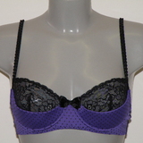Sapph Sandy purple/black padded bra