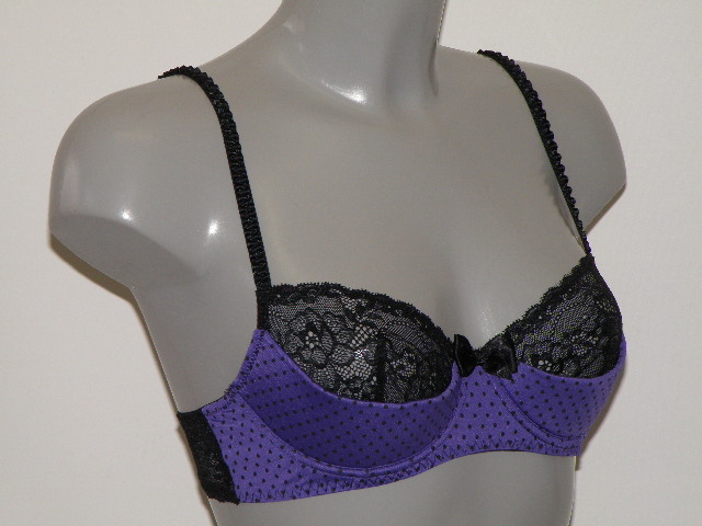 Sapph Sandy purple/black padded bra