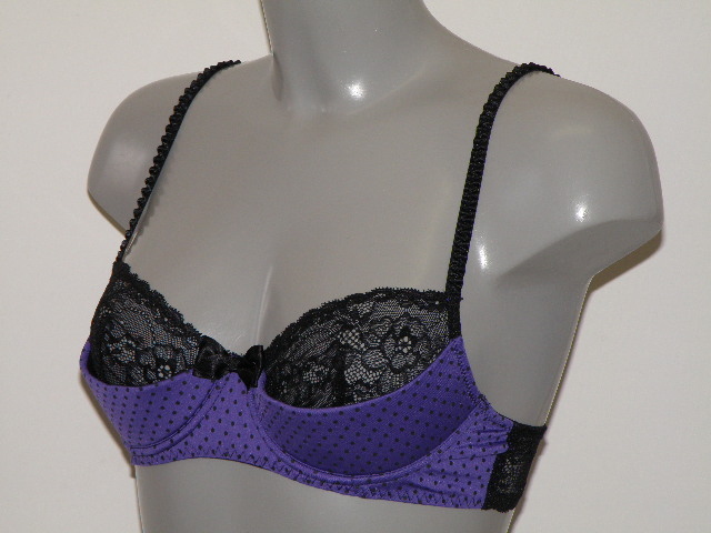 Sapph Sandy purple/black padded bra