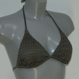 Sapph Beach Bubbles khaki padded bikini bra