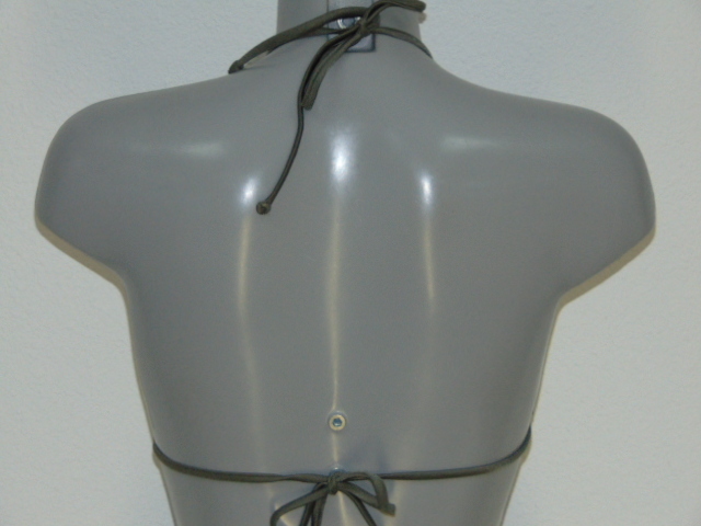 Sapph Swimwear Bubbles khaki padded bikini bra