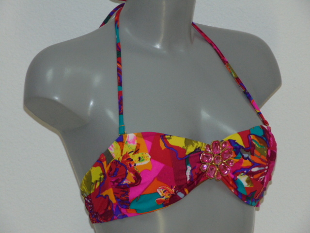 Sapph Swimwear Mission Bay red padded bikini bra