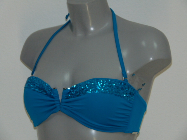 Sapph Swimwear Princess Flash aqua soft-cup bikini bra