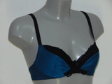 After Eden Dotted blue/black soft-cup bra