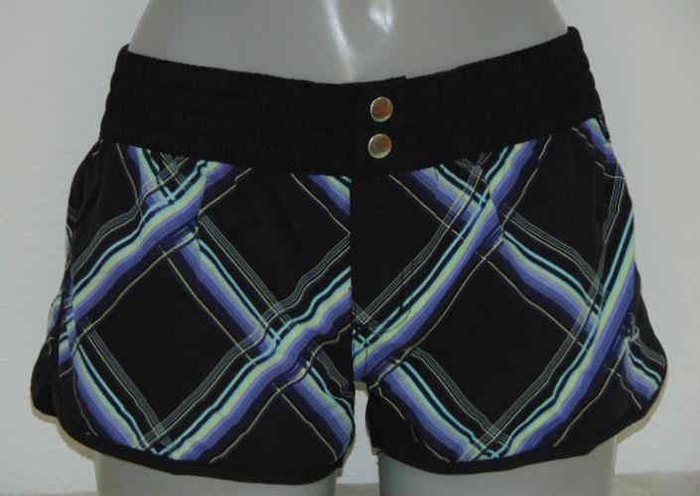 Shiwi Plaid black/purple beach short