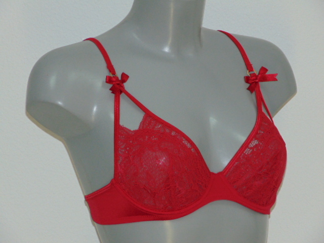 Sapph Lilian red non-padded bra