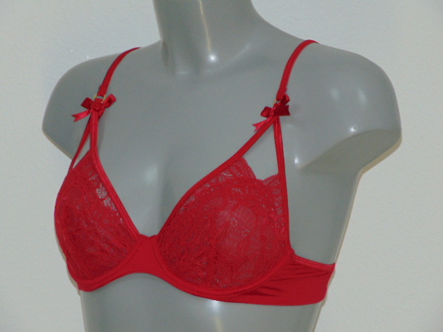 Sapph Lilian red non-padded bra