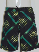 Shiwi Men's Striped black/green swimshort