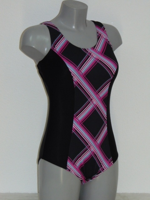 Shiwi Plaid black/pink bathingsuit