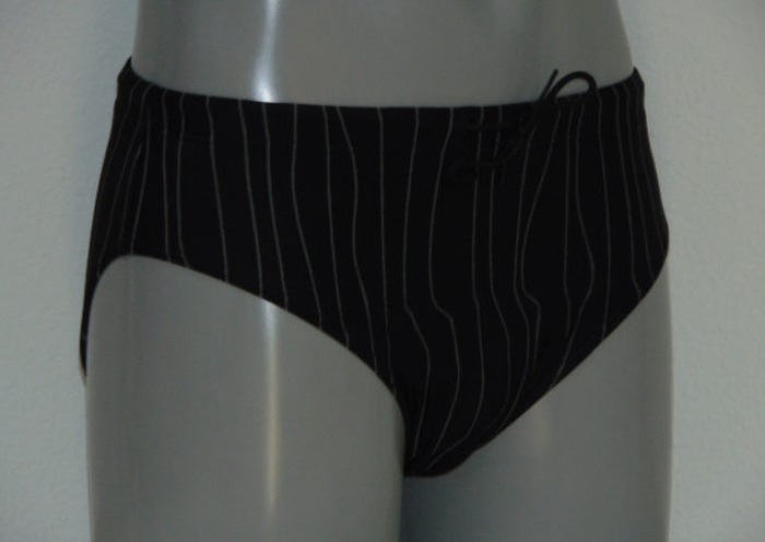 Shiwi Men's pinstripe black swim brief