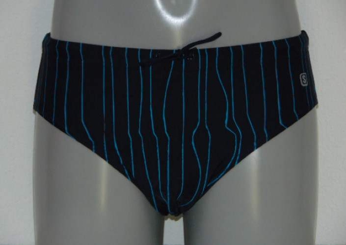 Shiwi Men's pinstripe navy blue swim brief